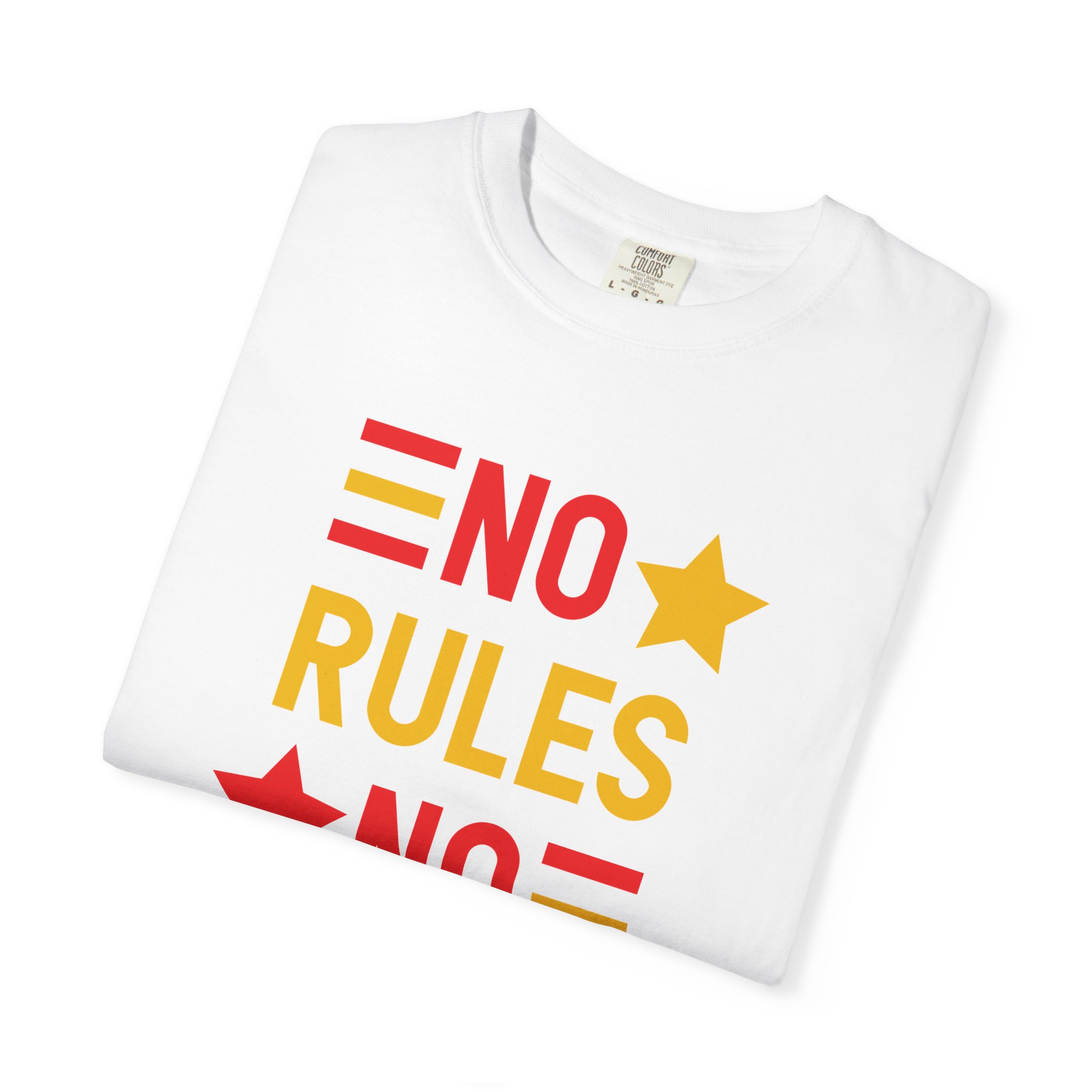 No Rules No Limits Graphic T-Shirt – Bold Retro Star Typography Tee for Streetwear Lovers & Trendy Style. - Image 15