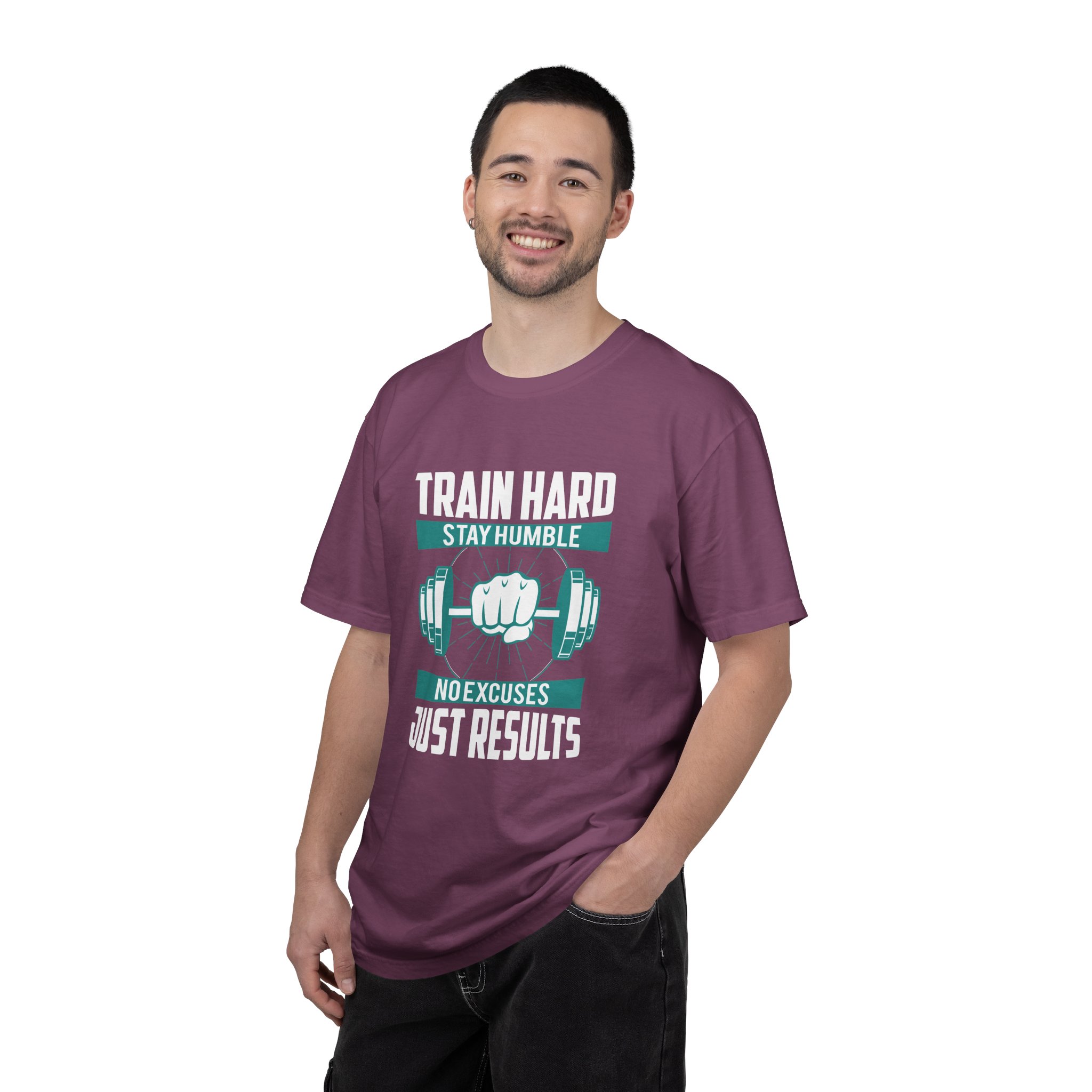 Gym Motivation T-Shirt - Train Hard Stay Humble Design, Fitness Apparel, Athleisure Wear, Workout Gear, Gift for Gym Lovers. - Image 26