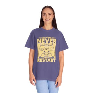 Gamer Controller t shirt for Gamers - Never Restart Gamer Controller Unisex Tee - Image 35