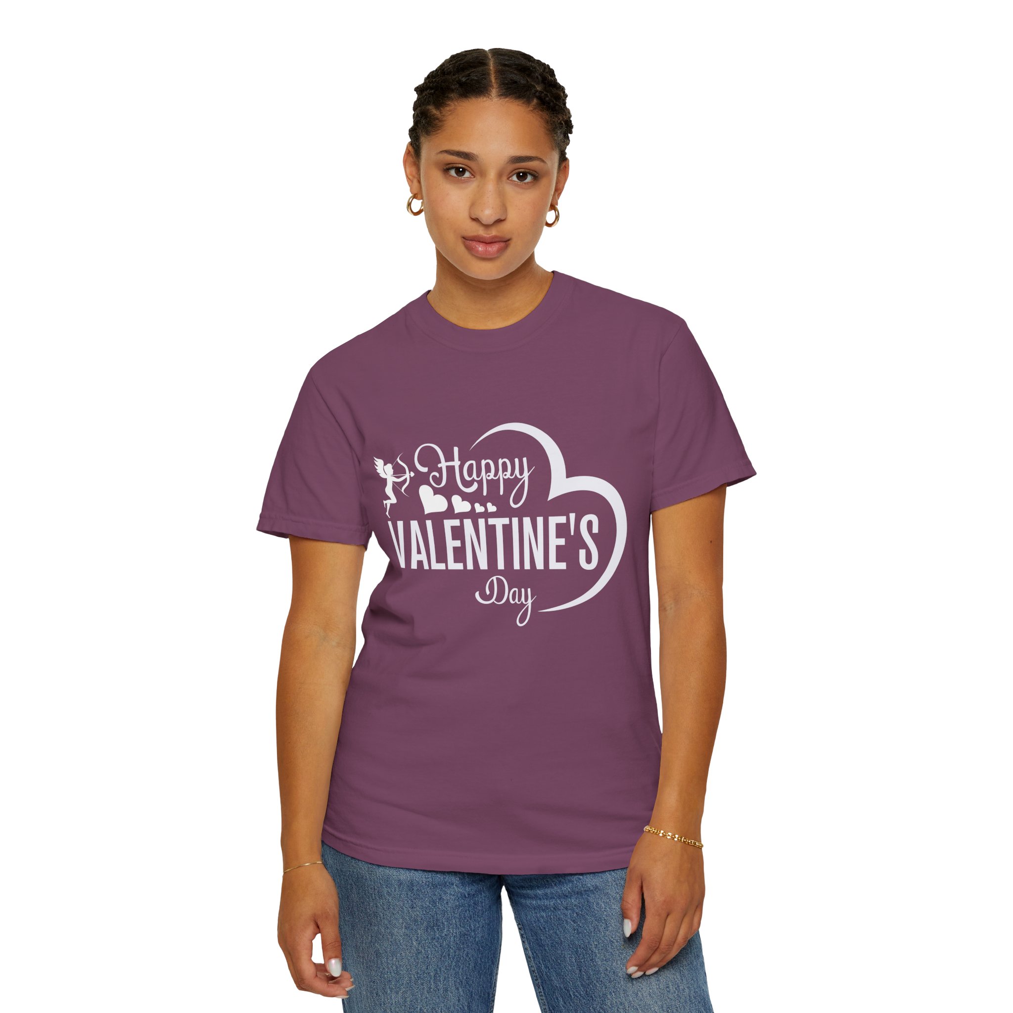 Unisex Garment-Dyed T-shirt for Valentine's Day, Cute Couple Shirt, Love-themed Tee, Perfect Gift, Holiday Apparel. - Image 36