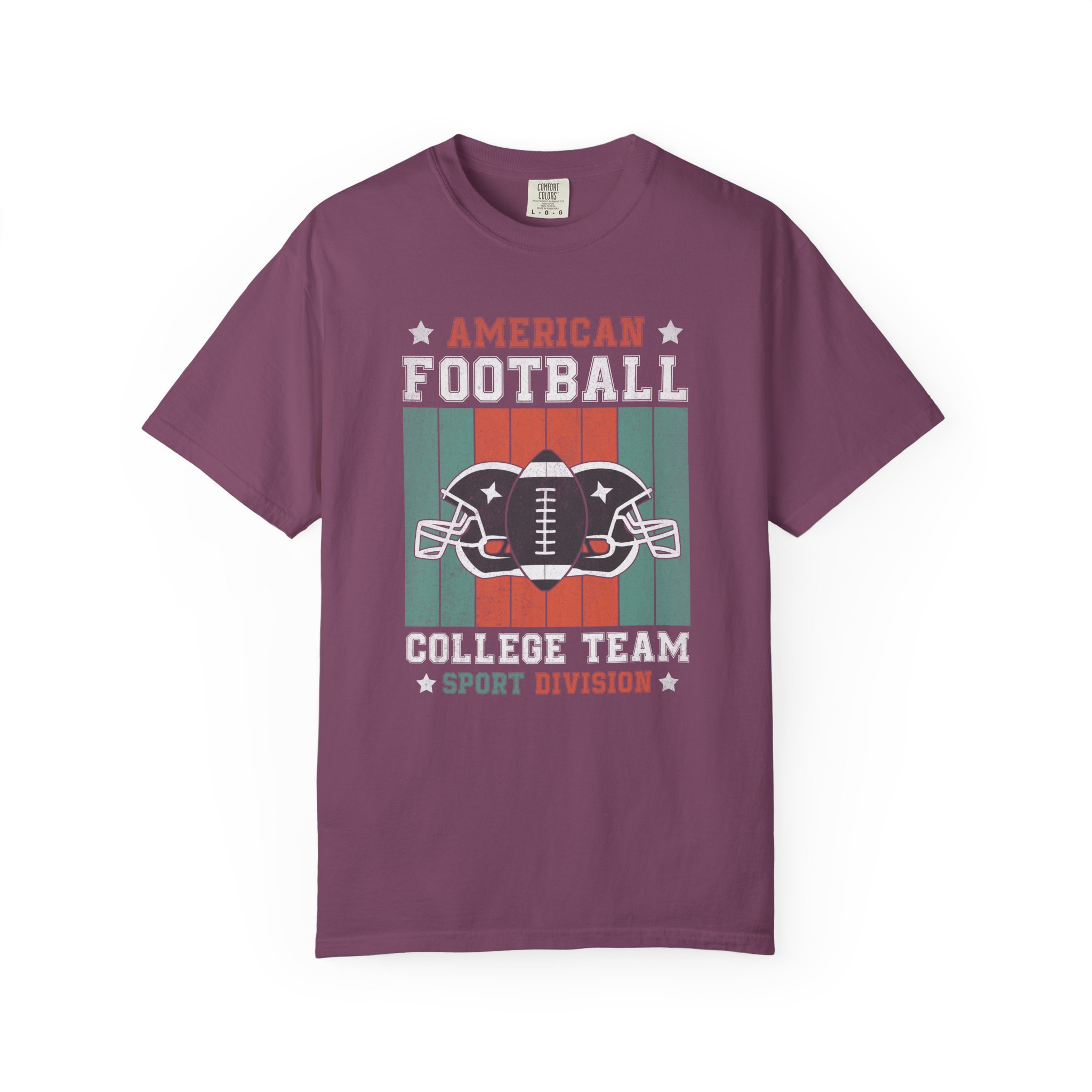 C - 16.16 - American Football College Team Unisex Garment-Dyed T-Shirt, Sports Fan Tee, Game Day Shirt, Gift for Football Lovers. - Image 49