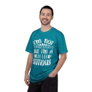 Funny sayings Tshirt - I’m Not Superstitious But I’m a Little Stitious Unisex Tee - Image 18