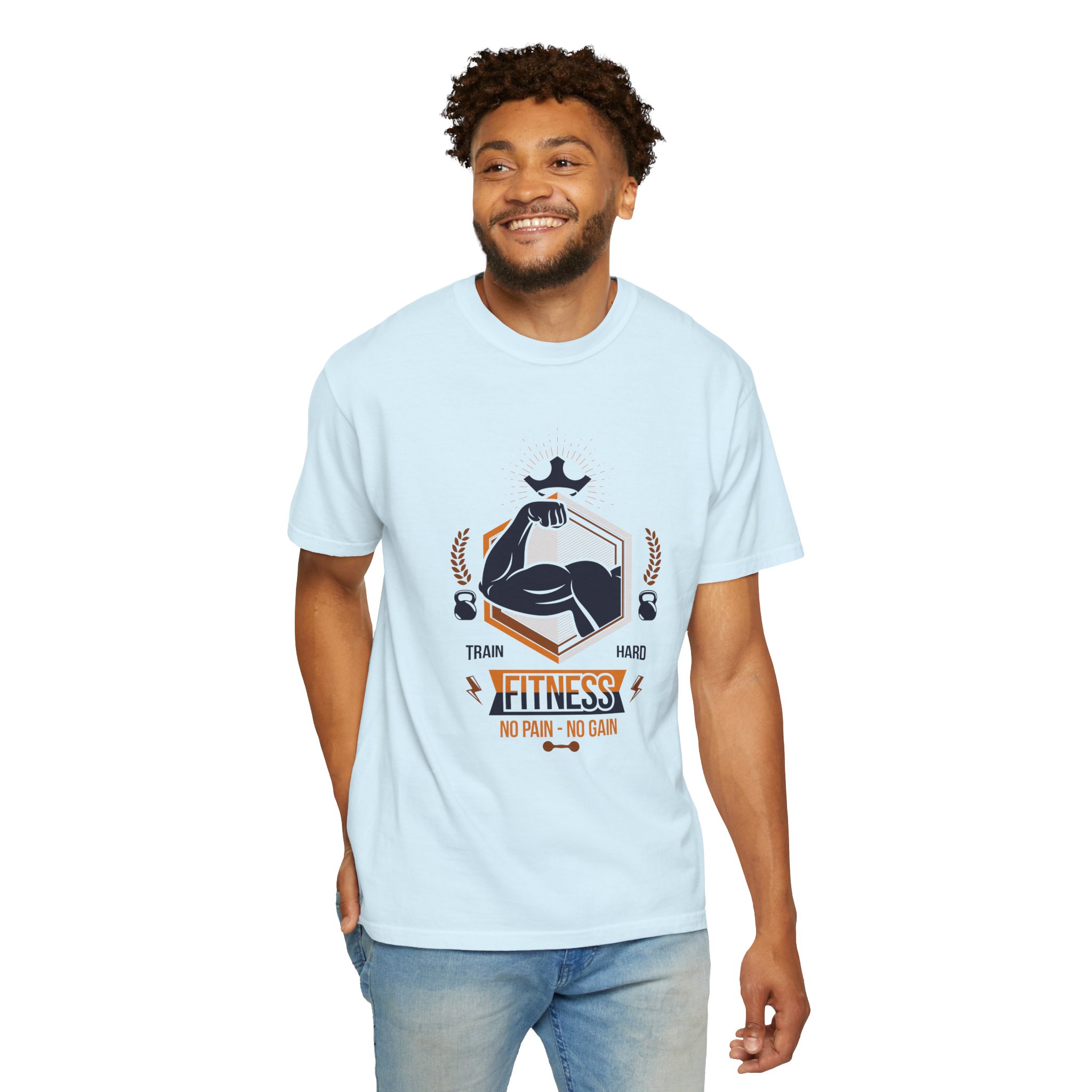 Fitness Gym T-Shirt — "Train Hard, No Pain No Gain" Workout Tee. - Image 38