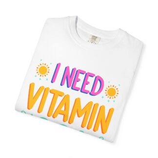 Funny summer quote t-shirt - Beachy Vibes - I Need Vitamin Sea - Image 15