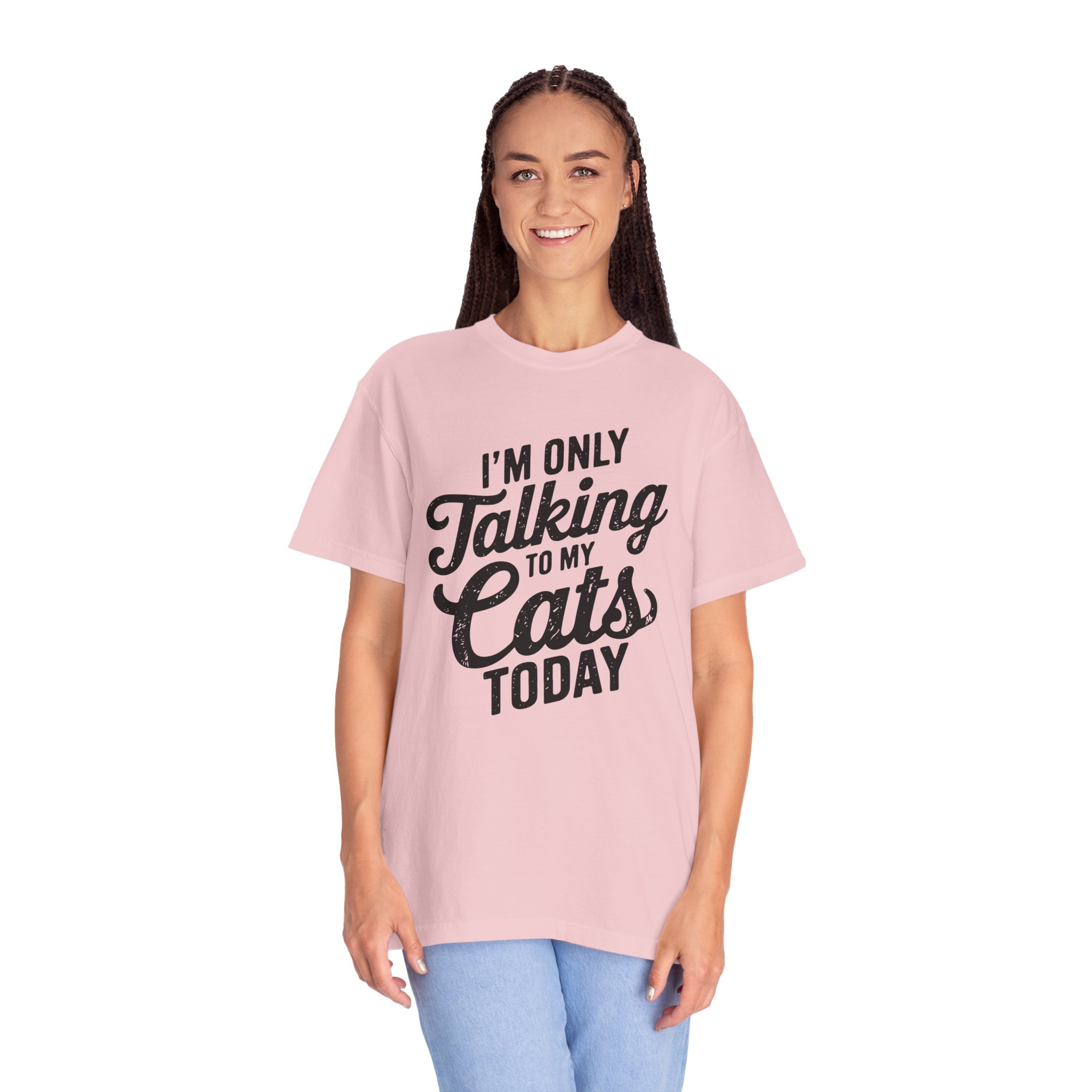 b2 - 5.9 - I’m Only Talking to My Cats Today T-Shirt – Funny Cat Lover Graphic Tee for Introvert Humor & Cozy Pet Lover Vibes. - Image 51