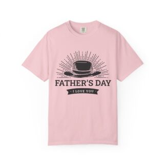 Father’s Day “I Love You” Hat Design T-Shirt – Cute Love Graphic Tee for Dads, Perfect Gift for Father’s Day, Birthday & Special Celebration Wear. - Image 1