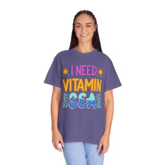 Funny summer quote t-shirt - Beachy Vibes - I Need Vitamin Sea - Image 27