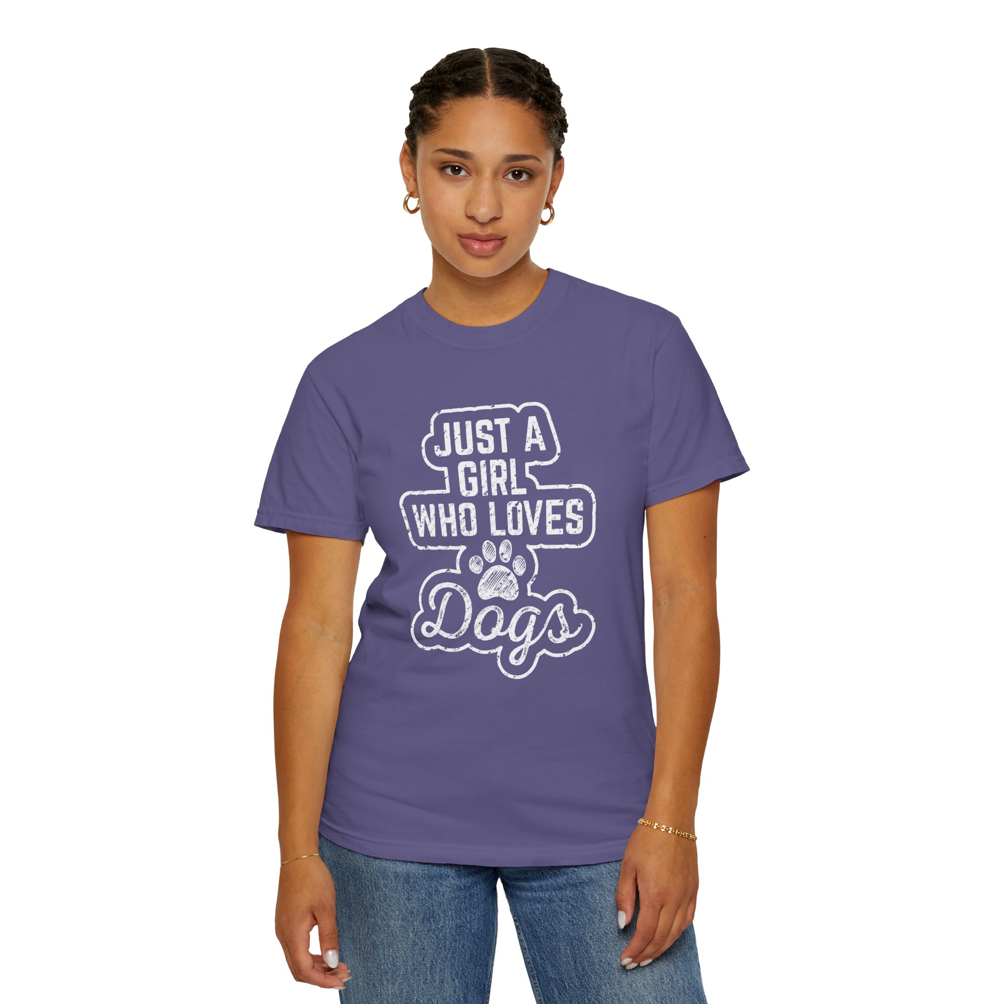 b2 - 4.3- Just a Girl Who Loves Dogs T-Shirt – Cute Dog Lover Graphic Tee for Pet Lovers & Everyday Casual Style. - Image 44