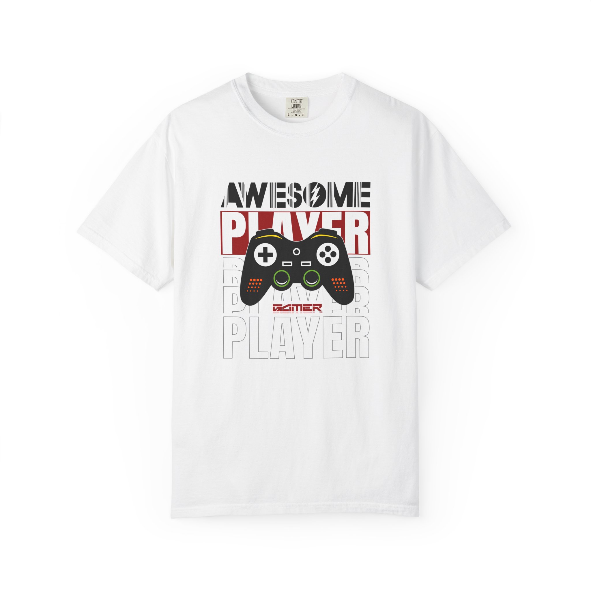 Gamer T-Shirt with Cool Controller Design, Awesome Player Tee, Unisex Video Game Shirt, Perfect Gift for Gamers, Casual Wear