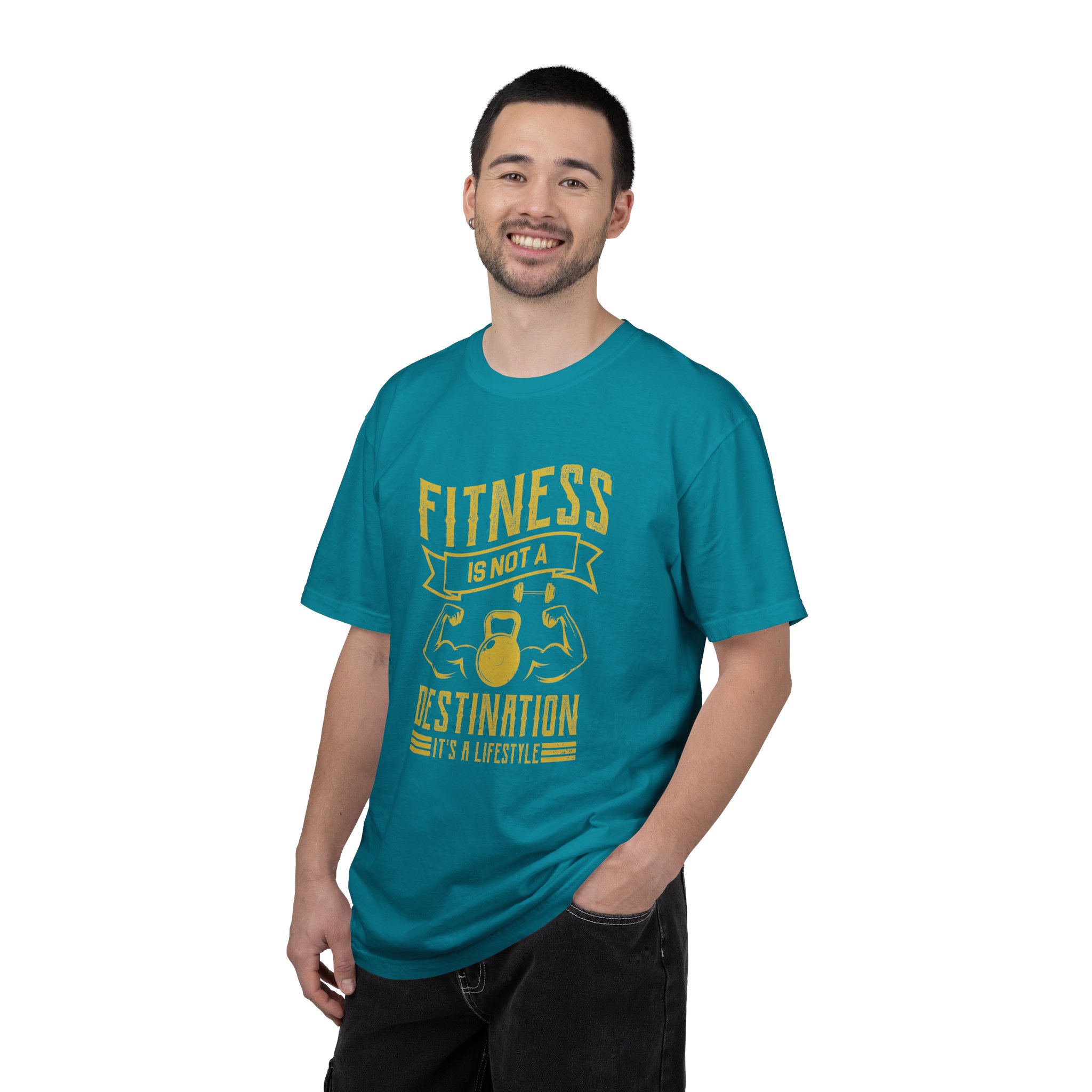 b2 - 6.1 - Fitness Is Not a Destination T-Shirt – Motivational Gym Graphic Tee with Kettlebell Design for Strength, Progress & Healthy Lifestyle. - Image 26