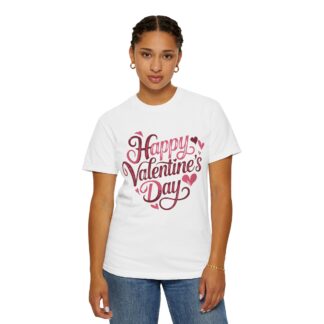 Happy Valentine’s Day Heart Script T-Shirt – Romantic Love Graphic Tee for Couples, Gift Giving & Festive Celebration. - Image 12