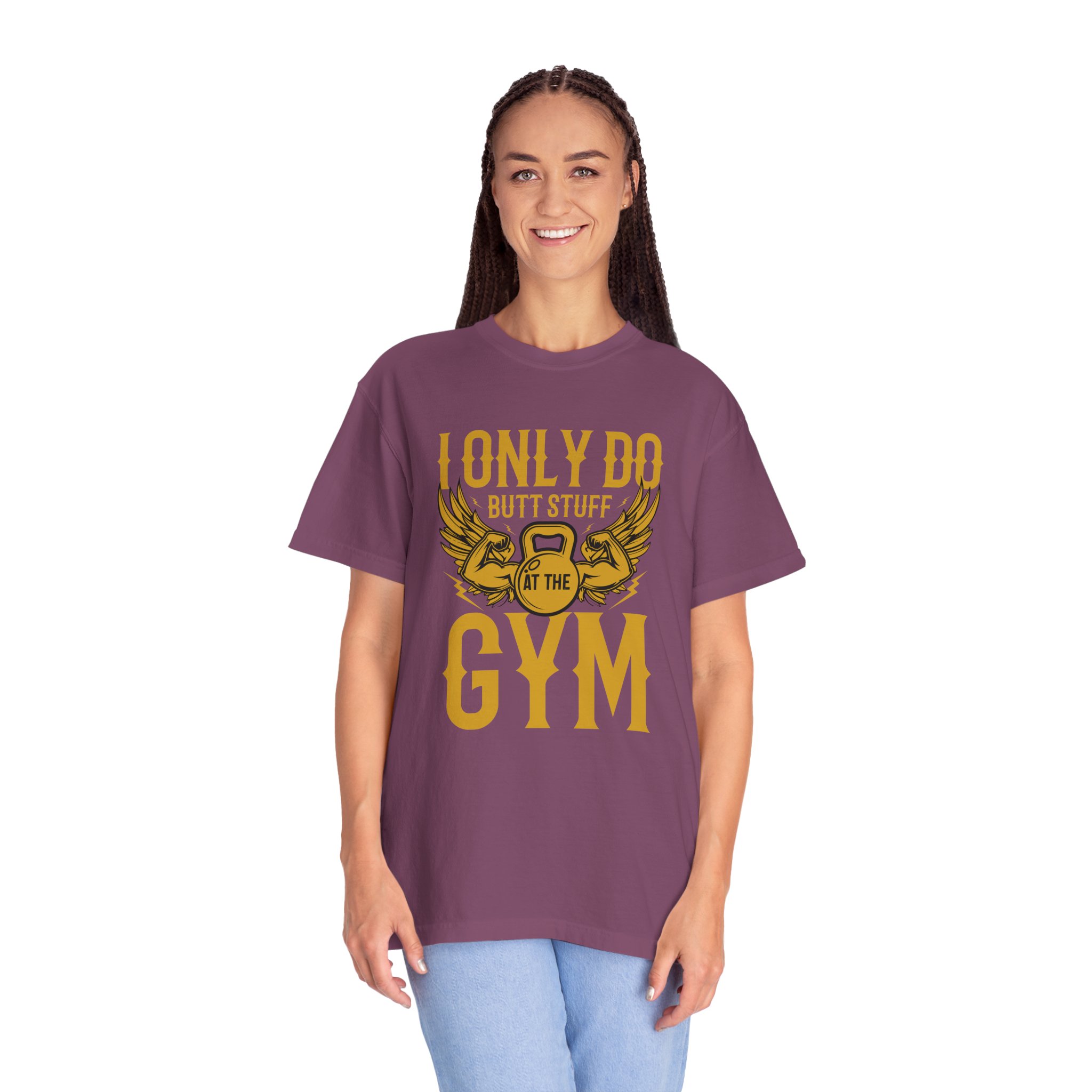 b2 - 6.7 - I Only Do Butt Stuff at the Gym T-Shirt – Funny Fitness Graphic Tee for Humor, Gym Lovers & Bold Workout Vibes. - Image 43
