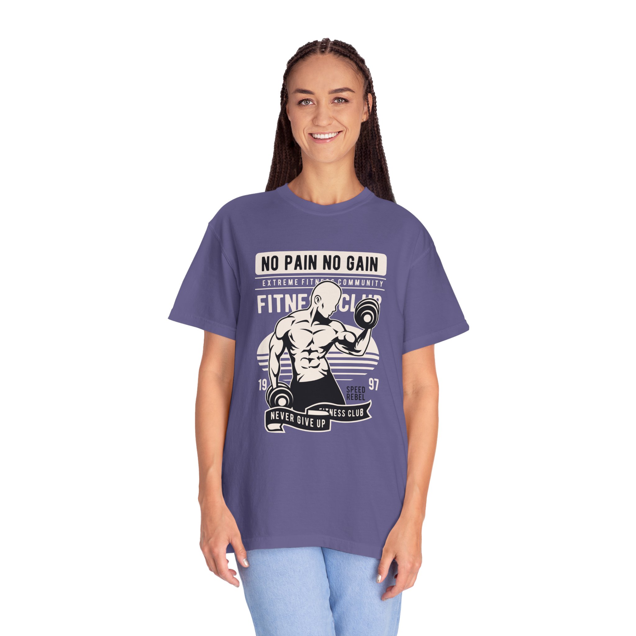 Fitness Motivation T-Shirt, Workout Tee, Gym Gear, Gift for Lifters, Unisex Casual Top, No Pain No Gain Design. - Image 31