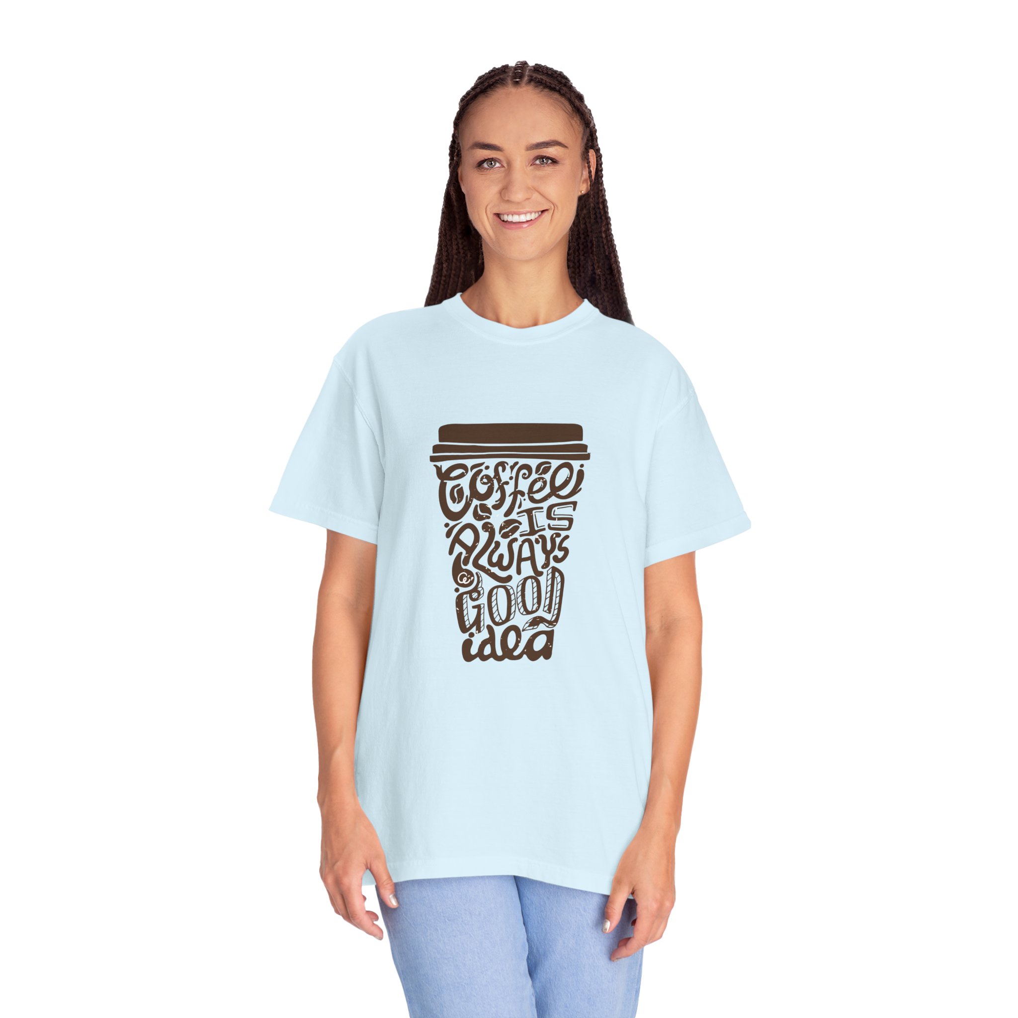 Coffee Lovers Unisex T-shirt - Soft Garment-Dyed Tee, Perfect for Everyday Wear, Coffee-Themed Gift, Unique Graphic Tee. - Image 3