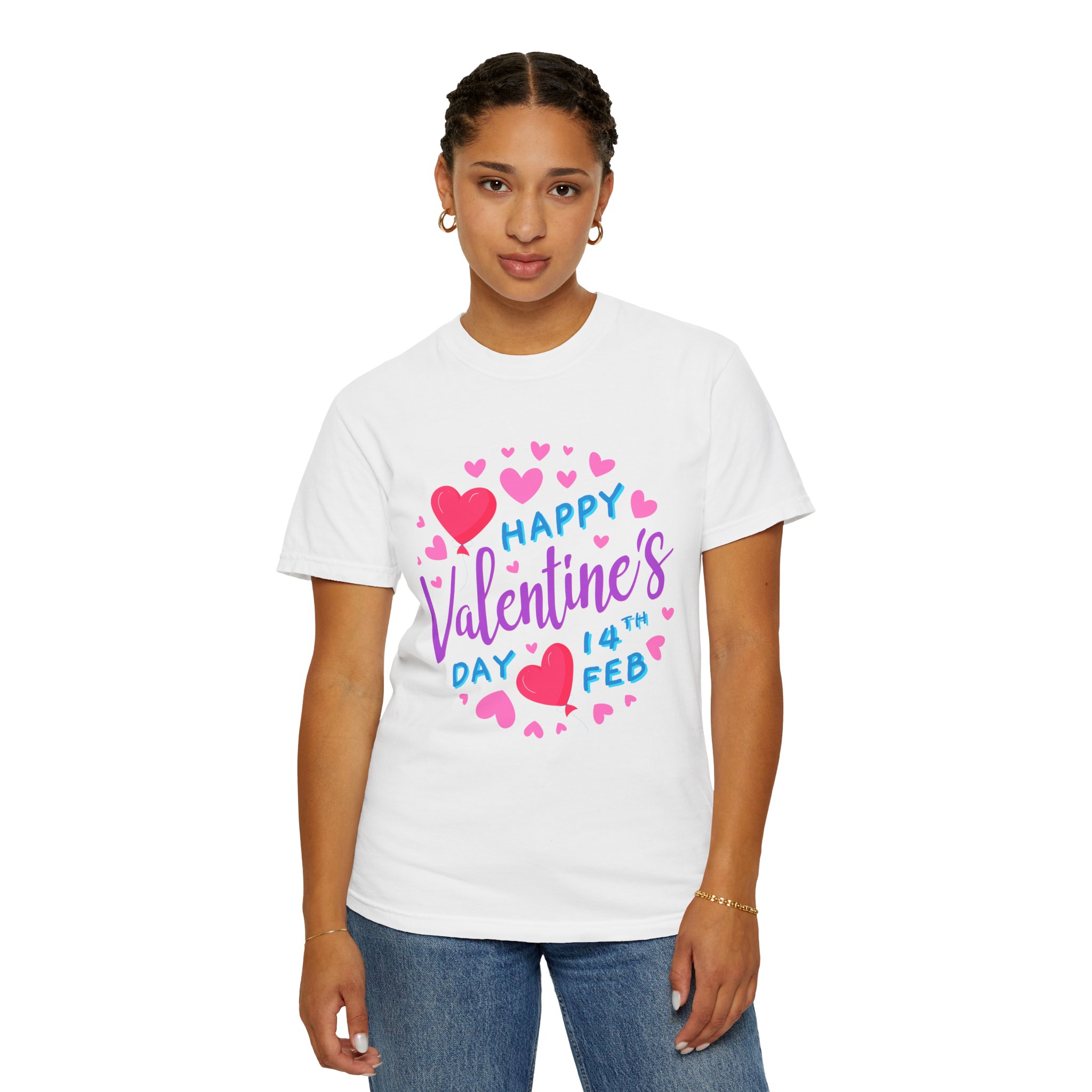 b2 - 8.1 - Happy Valentine’s Day 14th Feb T-Shirt – Cute Heart Graphic Tee for Love, Romance & Festive Celebration. - Image 4