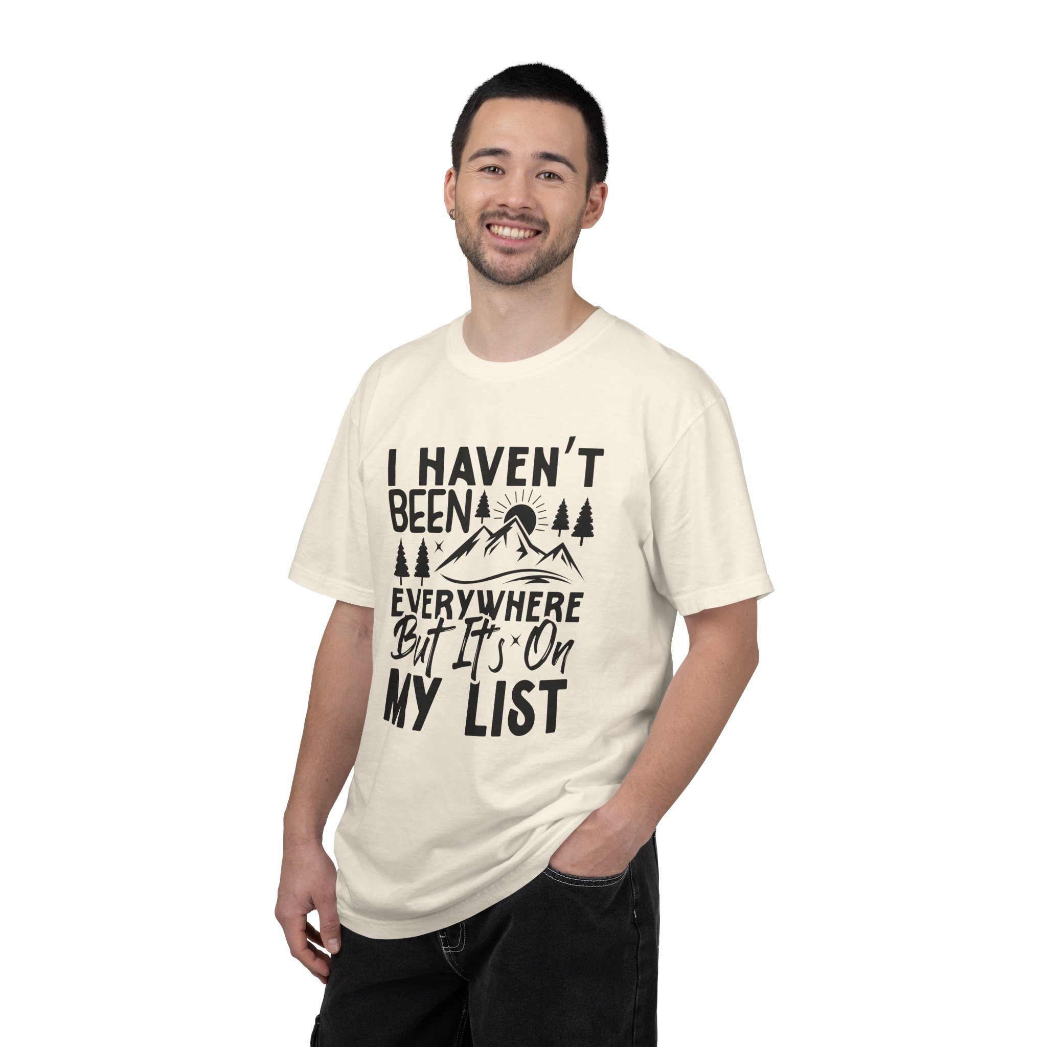 Adventure List T-Shirt, Unisex Garment-Dyed Tee, Travel Shirt, Gift for Explorers, Hiking Apparel, Outdoor Enthusiast Top. - Image 10