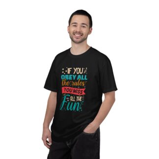 Funny Vintage Style T-Shirt for Free Spirits - If You Obey All the Rules You Miss All the Fun - Image 2