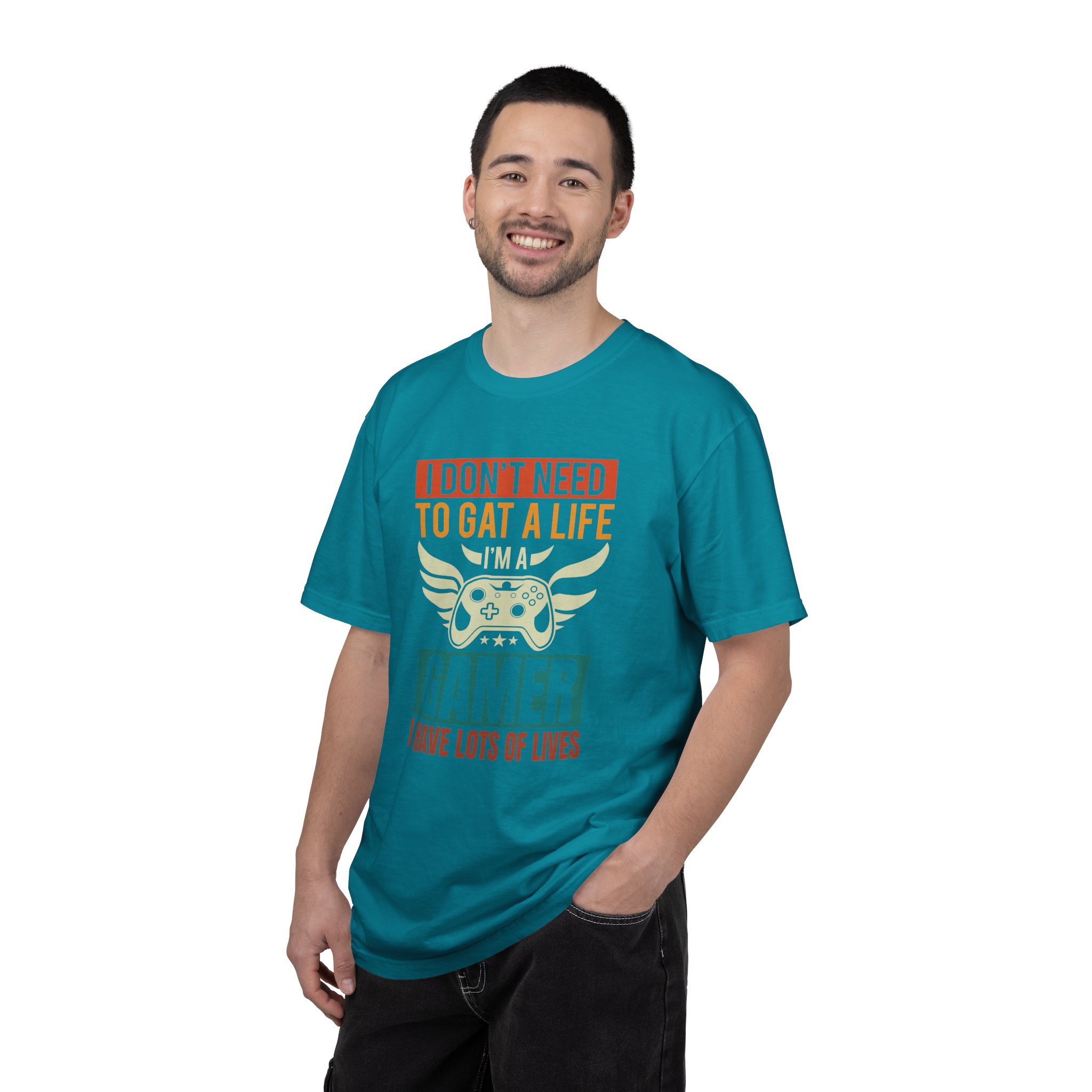 b2 - 3.19 - I Don’t Need to Get a Life, I Have Lots of Lives T-Shirt – Funny Retro Gamer Controller Graphic Tee for Humor & Classic Gaming Vibes. - Image 18