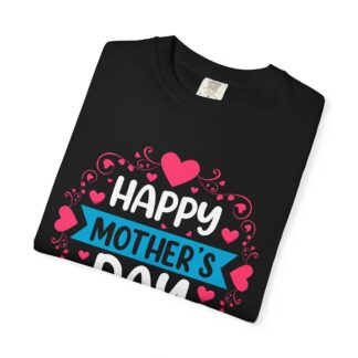 “Happy Mother’s Day” Heart Design T-Shirt – Cute Love Graphic Tee for Moms, Perfect Gift Giving & Celebration Wear. - Image 7
