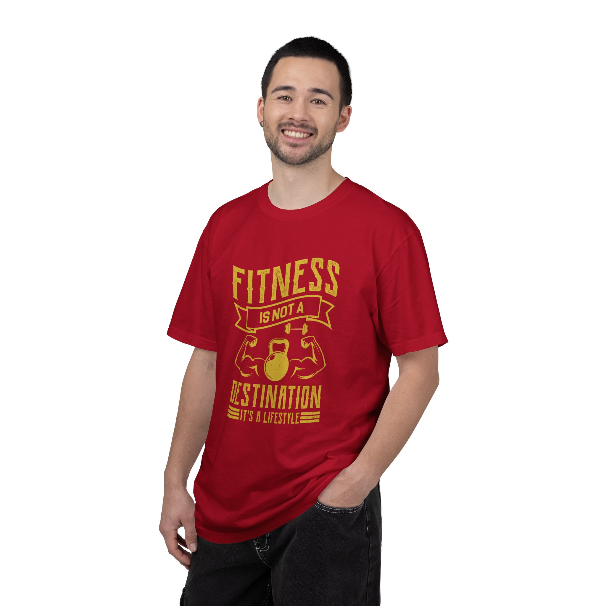 b2 - 6.1 - Fitness Is Not a Destination T-Shirt – Motivational Gym Graphic Tee with Kettlebell Design for Strength, Progress & Healthy Lifestyle. - Image 50