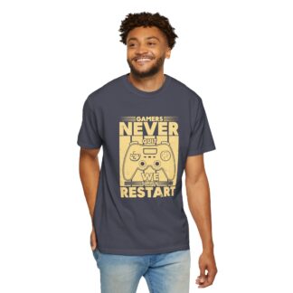 Gamer Controller t shirt for Gamers - Never Restart Gamer Controller Unisex Tee - Image 30
