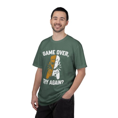 Gaming Tshirt for Boys - Playful Gamer Gift - Game Over Unisex Tee - Image 2