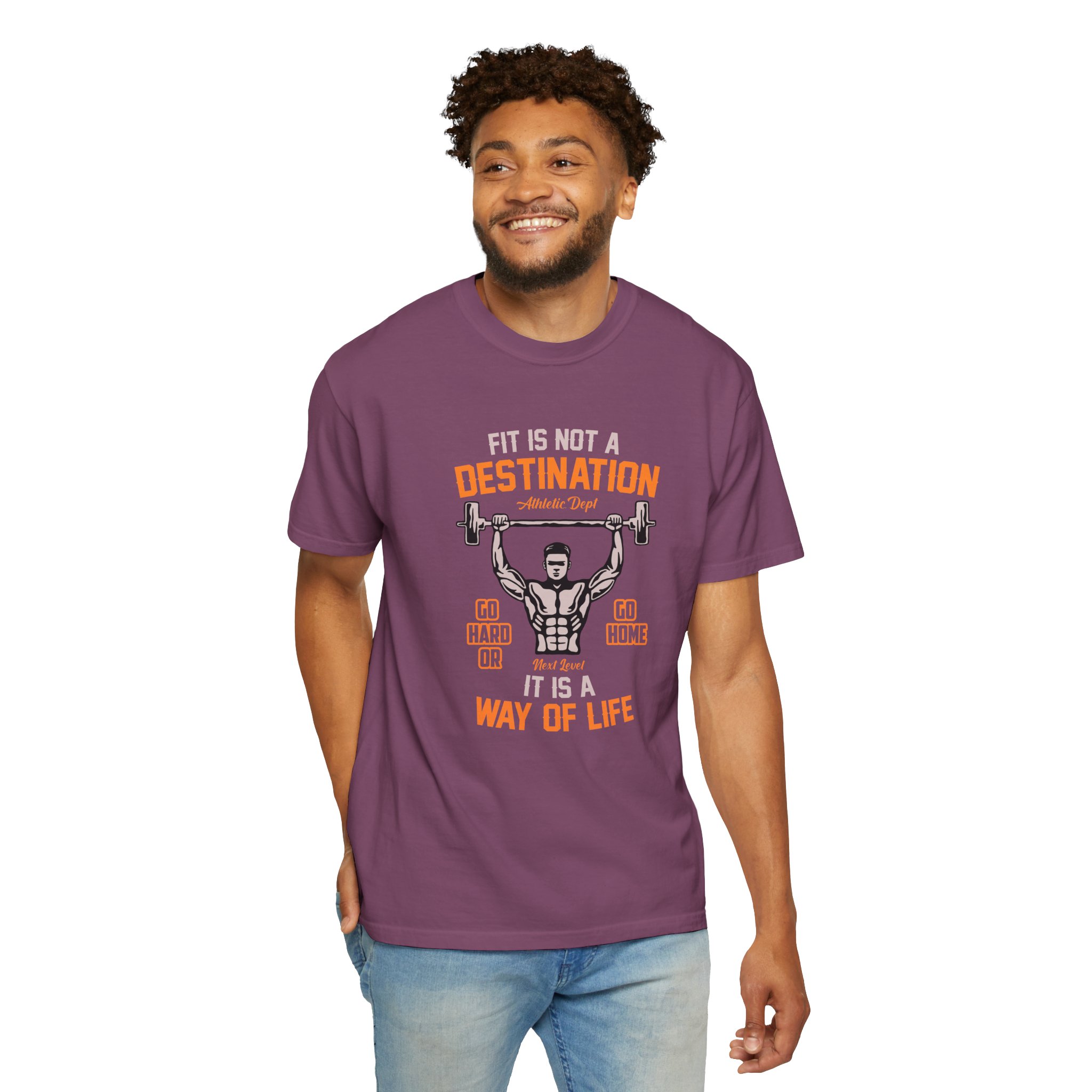b2 - 6.16 - Fit Is Not a Destination It’s a Way of Life T-Shirt – Motivational Fitness Graphic Tee for Healthy Living, Discipline & Everyday Strength. - Image 46