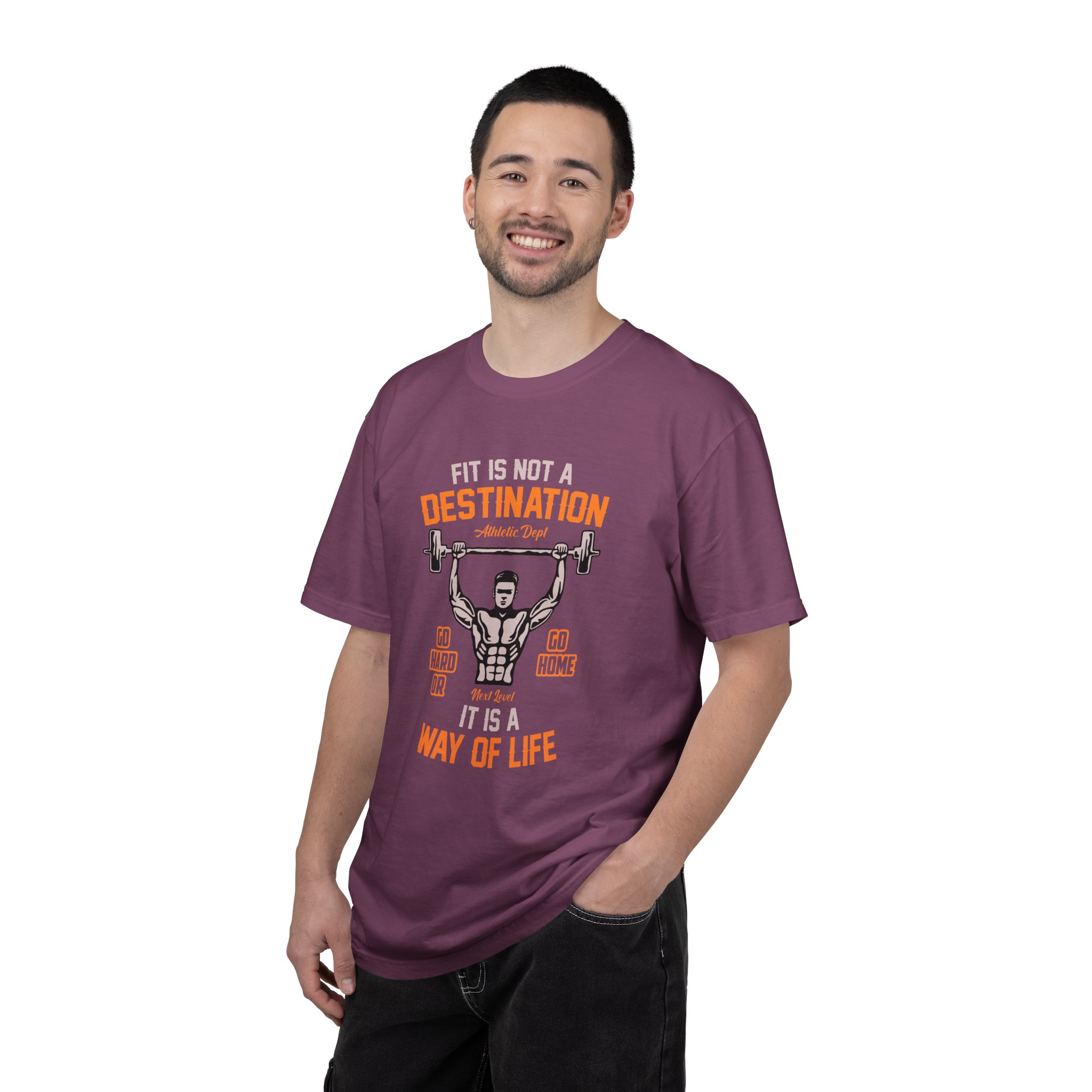 b2 - 6.16 - Fit Is Not a Destination It’s a Way of Life T-Shirt – Motivational Fitness Graphic Tee for Healthy Living, Discipline & Everyday Strength. - Image 42