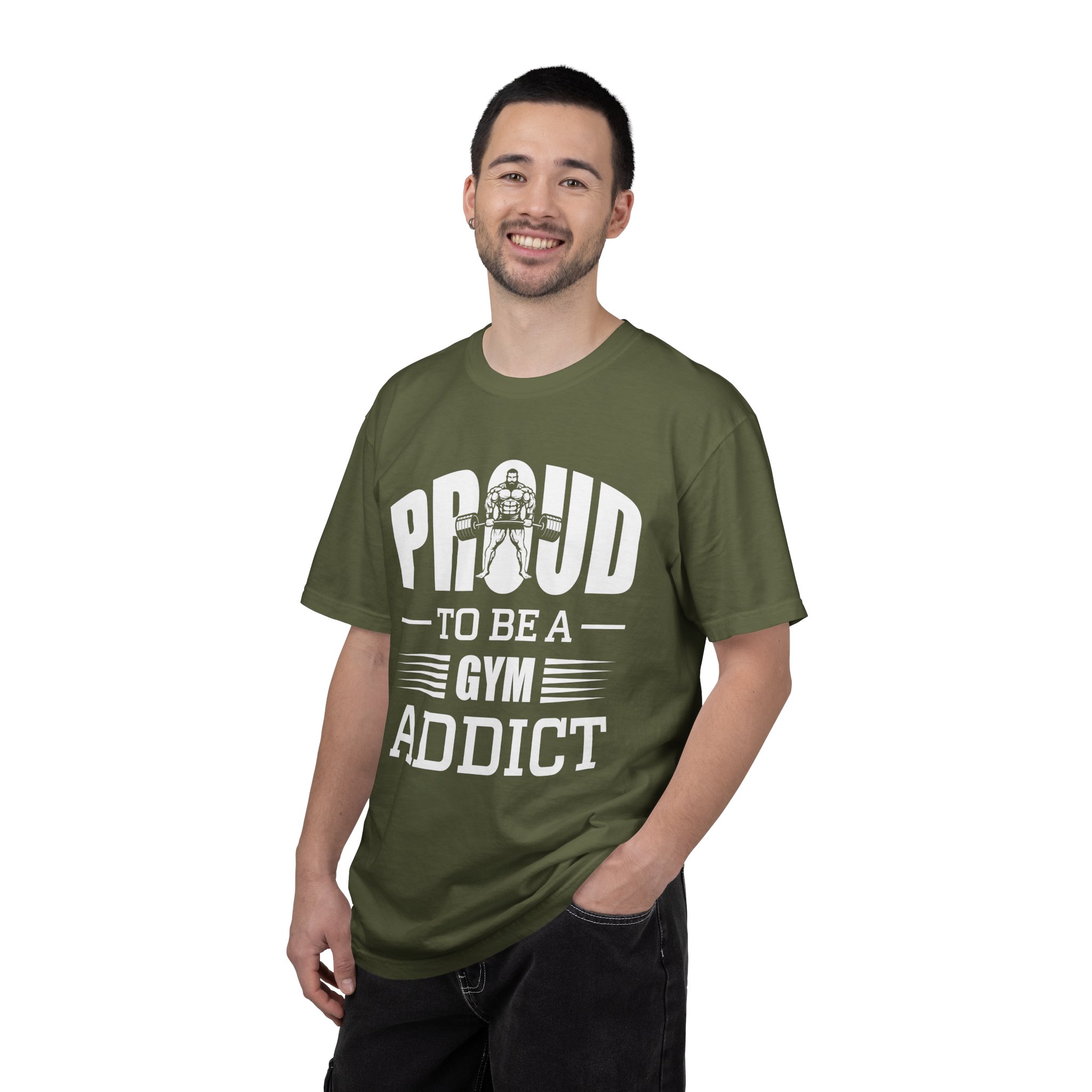 b2 - 6.20 - Proud to Be a Gym Addict T-Shirt – Bold Fitness Graphic Tee for Dedication, Strength & True Gym Lifestyle. - Image 10