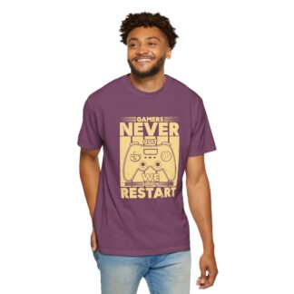 Gamer Controller t shirt for Gamers - Never Restart Gamer Controller Unisex Tee - Image 46