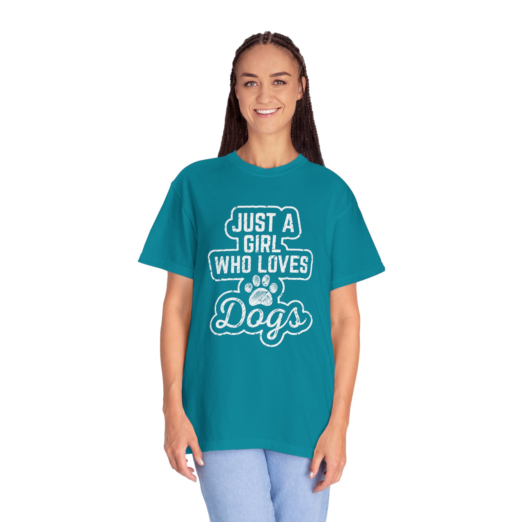 b2 - 4.3- Just a Girl Who Loves Dogs T-Shirt – Cute Dog Lover Graphic Tee for Pet Lovers & Everyday Casual Style. - Image 19