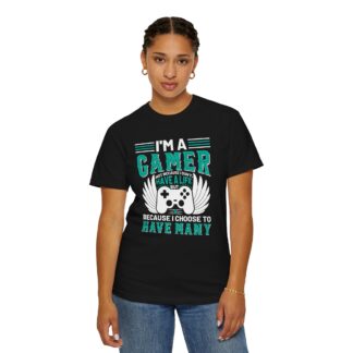 Game Controller Tshirt Gamer Style & Passion - I’m a Gamer Controller Wings Unisex Tee - Image 36