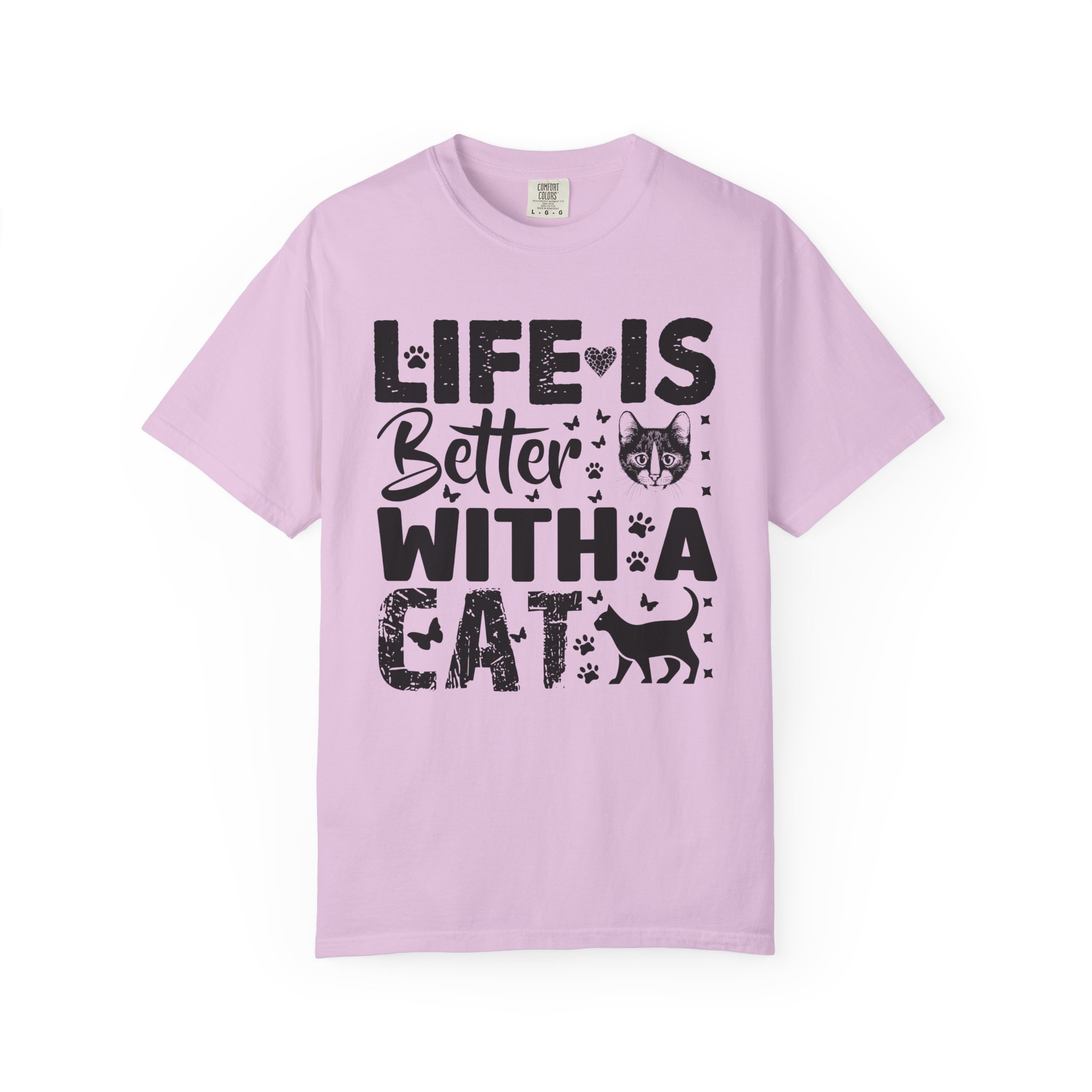 C - 5.18 - Life Is Better With A Cat lover T-Shirt. - Image 49