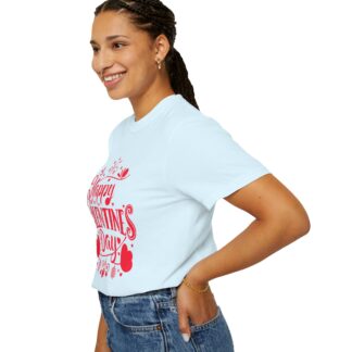 Happy Valentine’s Day Heart Design T-Shirt – Romantic Love Graphic Tee for Couples, Gift Giving & Festive Celebration. - Image 45
