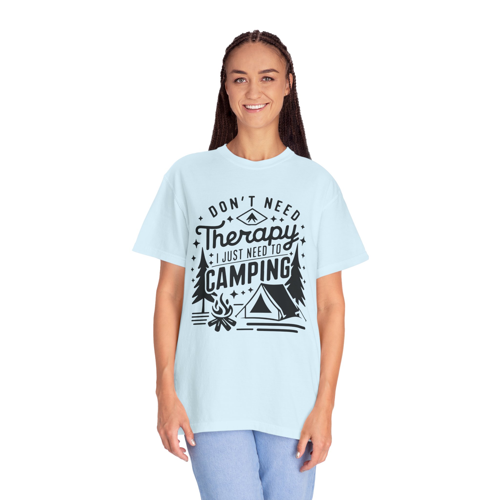 Camping Therapy T-Shirt | Unisex Garment-Dyed Tee for Outdoor Lovers, Perfect Gift for Campers, Nature Lovers, and Adventure Seekers. - Image 43