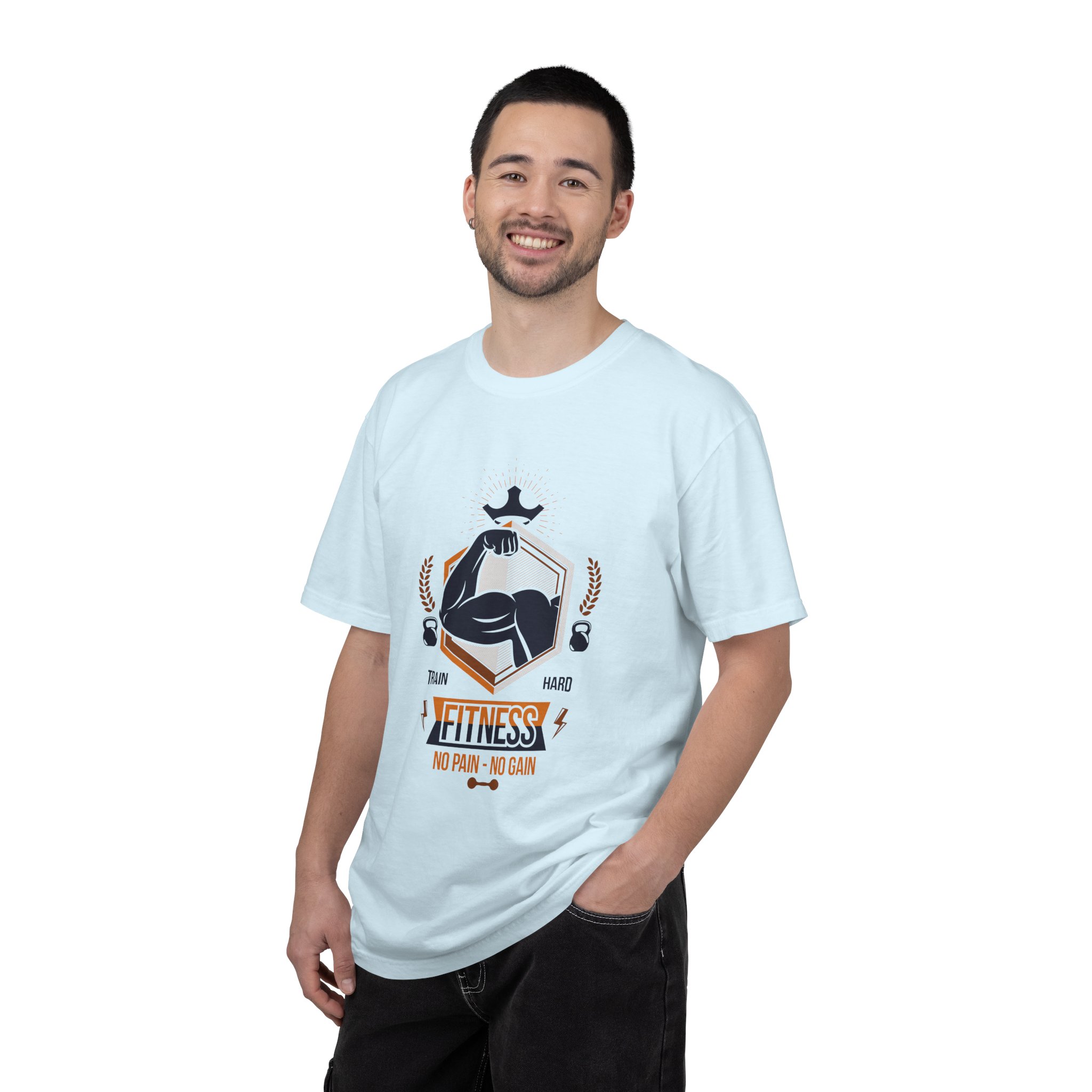 Fitness Gym T-Shirt — "Train Hard, No Pain No Gain" Workout Tee. - Image 34