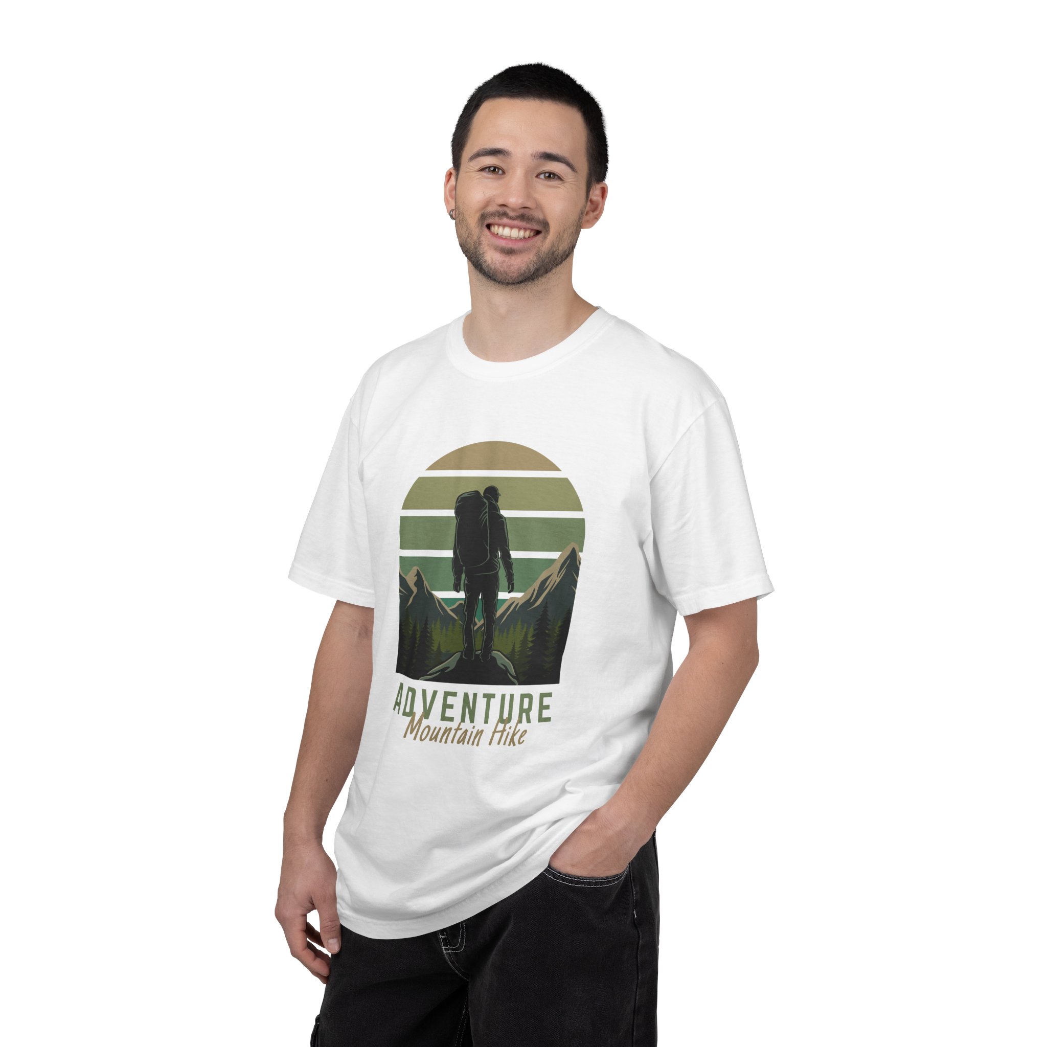 Adventure Mountain Hike T-Shirt | Unisex Garment-Dyed Tee | Nature Lover Gift | Outdoor Adventure Apparel | Hiking Outfit. - Image 2