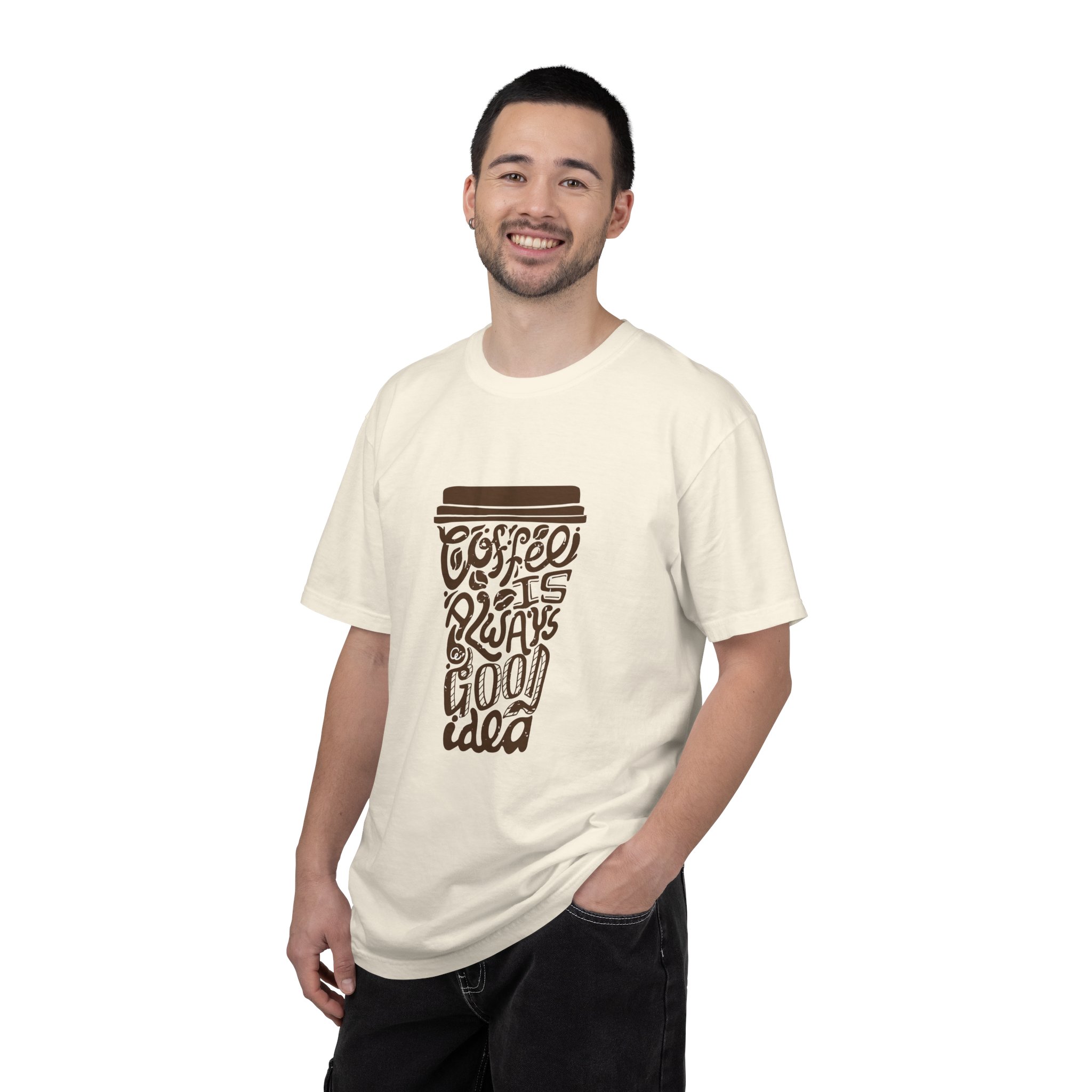 Coffee Lovers Unisex T-shirt - Soft Garment-Dyed Tee, Perfect for Everyday Wear, Coffee-Themed Gift, Unique Graphic Tee. - Image 18