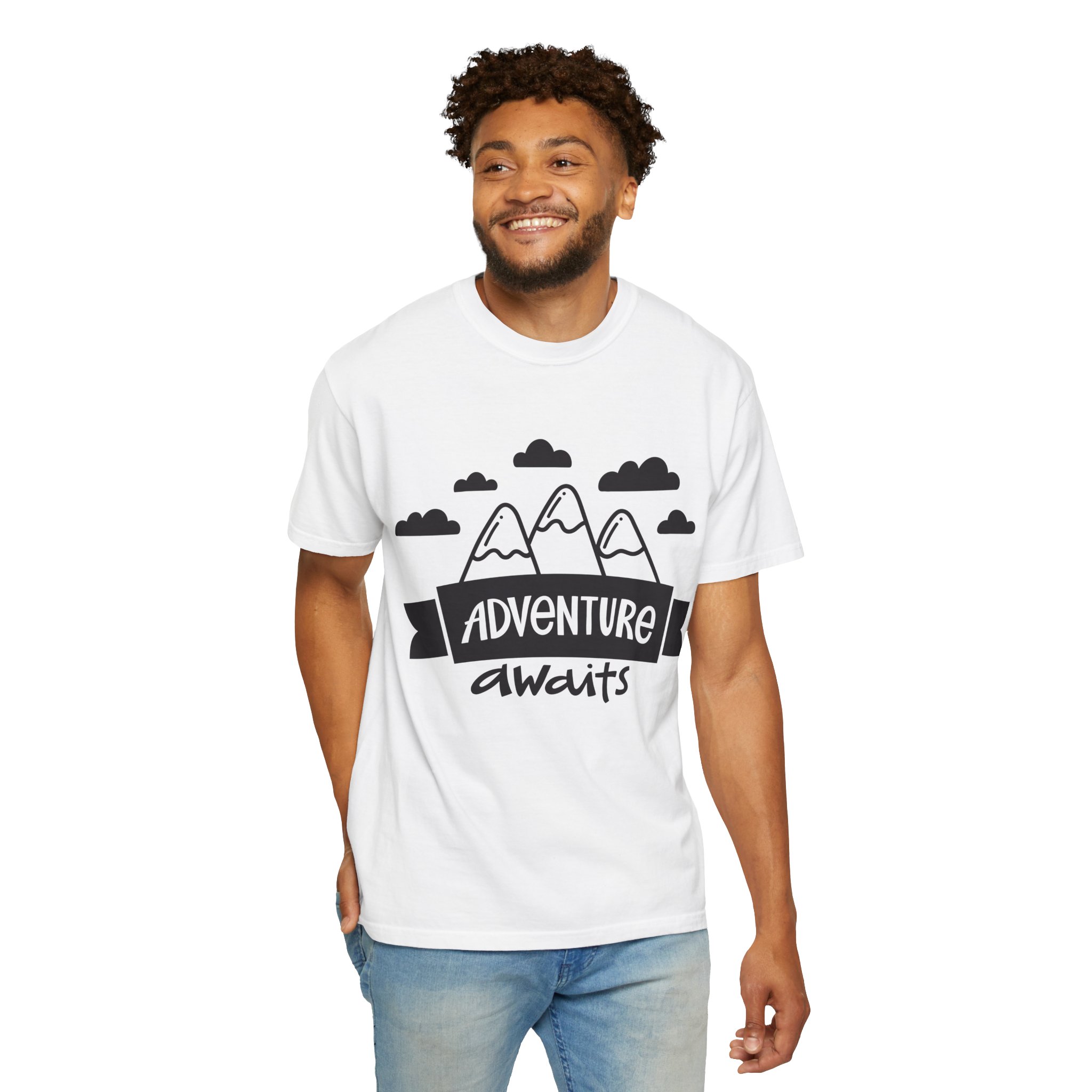 C - 14.4a - Adventure Awaits Unisex Garment-Dyed T-shirt | Nature Lover Tee, Outdoor Shirt, Travel Apparel, Gift for Explorers, Adventure Clothing. - Image 14