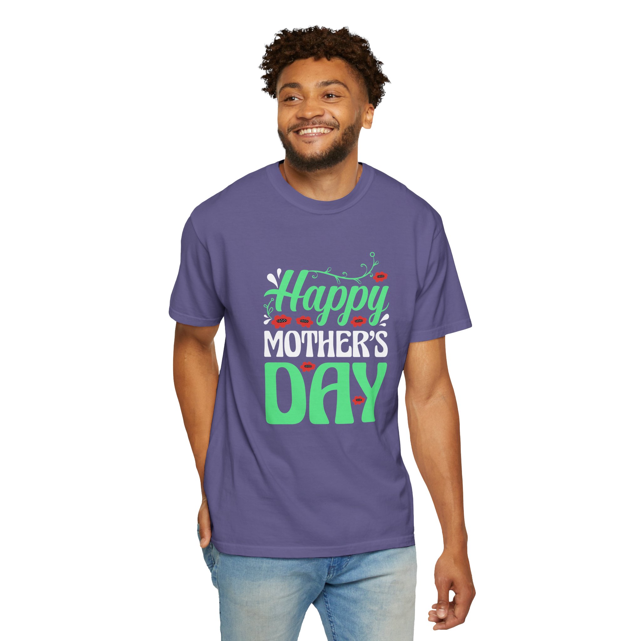 Happy Mother’s Day Festive Floral T-Shirt – Cute Love Graphic Tee for Moms, Perfect Gift Giving & Celebration Wear. - Image 46