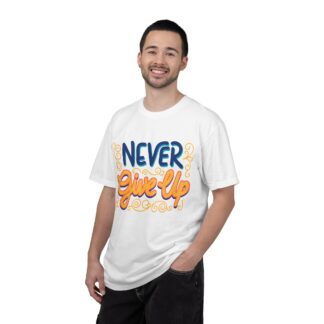 Inspirational quotes t shirt Motivational Wear - Never Give Up T-Shirt - Image 2
