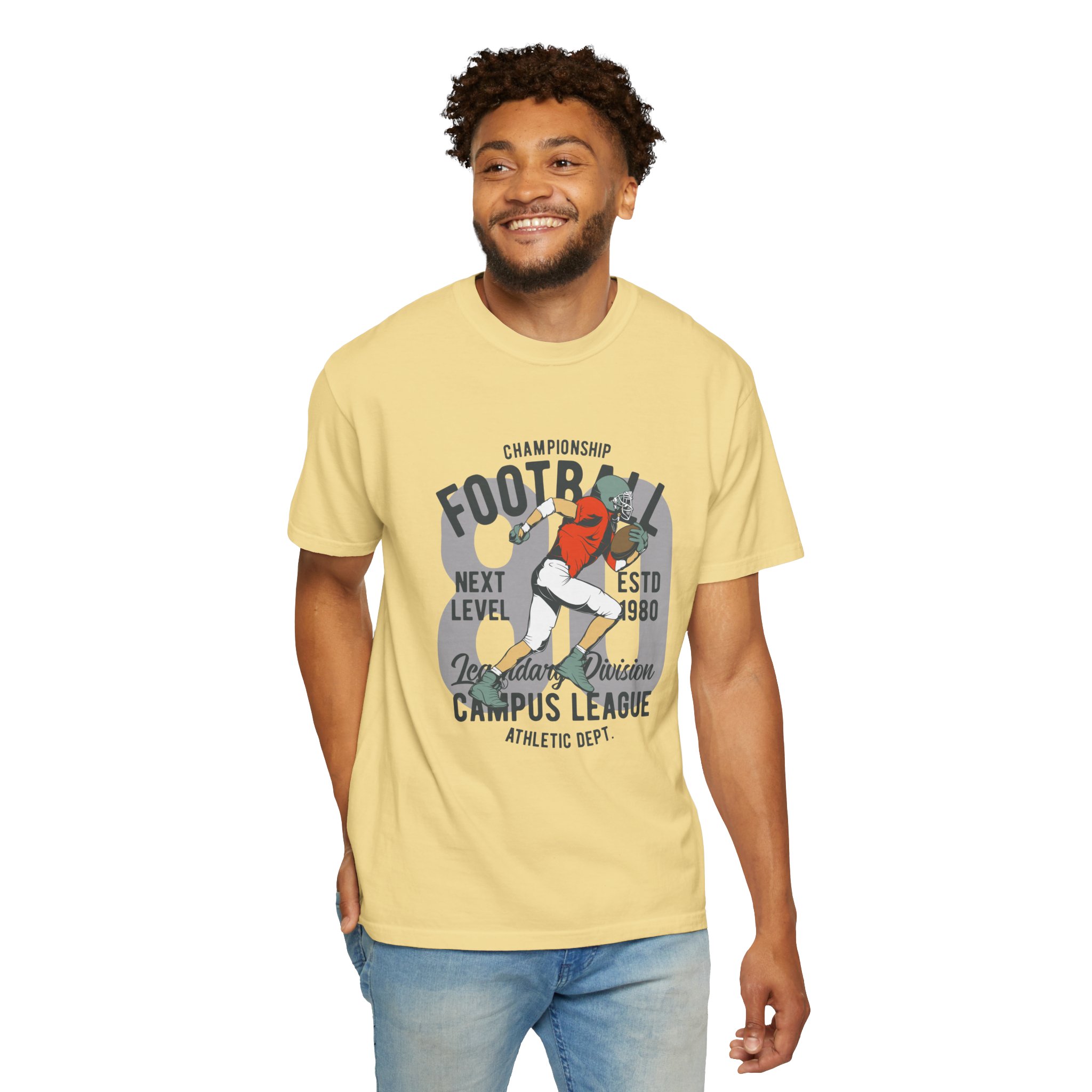 C - 16.20 - Football Campus League Unisex T-Shirt, Sporty Tee, Athletic Gift, Game Day Shirt, Casual Wear, Unisex Fashion. - Image 22