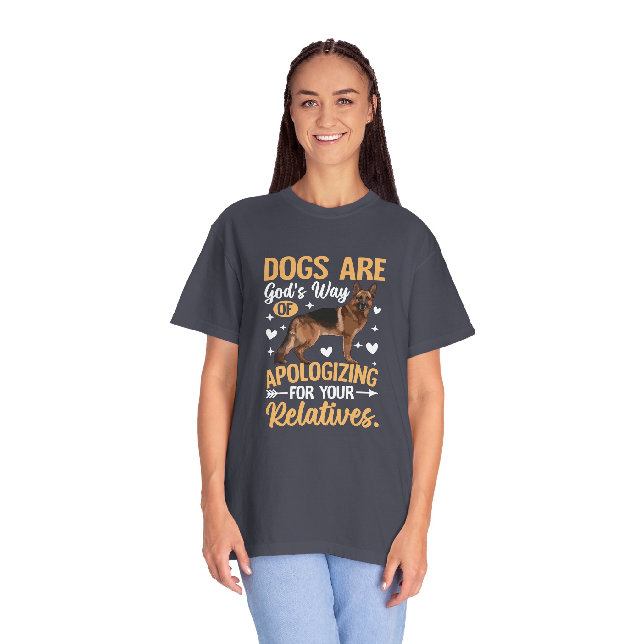 b2 - 4.1 - Dogs Are God’s Way of Apologizing for Your Relatives T-Shirt – Funny Dog Lover Graphic Tee for Humor, Pet Lovers & Playful Vibes. - Image 35