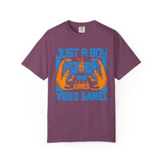 Game Controller T Shirt for Young Gamers - Just a Boy Who Loves Video Games Unisex Tee - Image 41