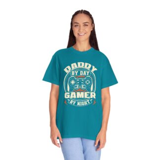 Gamer dad t-shirt - Fun Tee for Dads - Daddy by Day Gamer by Night T-Shirt - Image 19