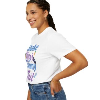 Cute bunny graphic T-shirt for Easter Fun - Shake Your Bunny Tail T-Shirt - Image 13