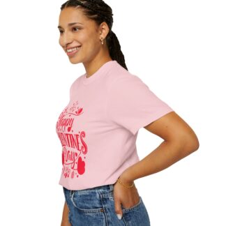 Happy Valentine’s Day Heart Design T-Shirt – Romantic Love Graphic Tee for Couples, Gift Giving & Festive Celebration. - Image 53
