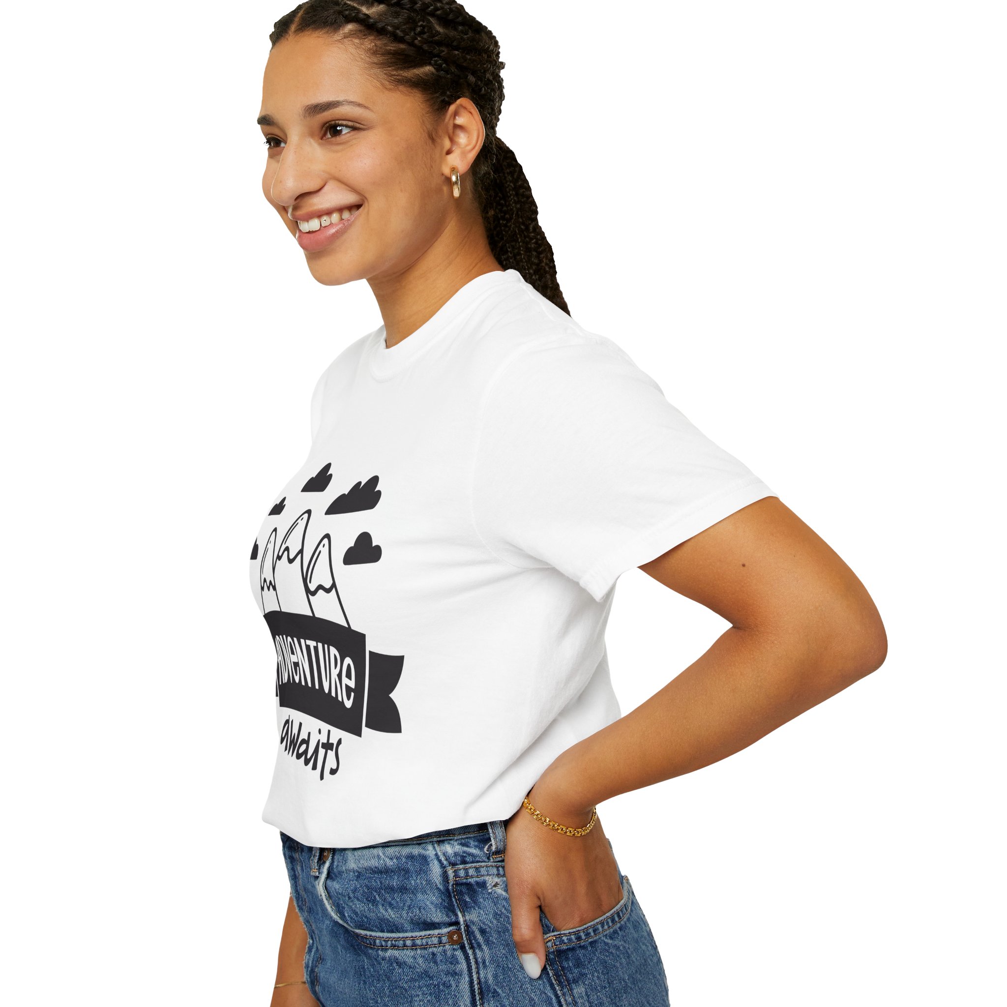 C - 14.4a - Adventure Awaits Unisex Garment-Dyed T-shirt | Nature Lover Tee, Outdoor Shirt, Travel Apparel, Gift for Explorers, Adventure Clothing. - Image 13