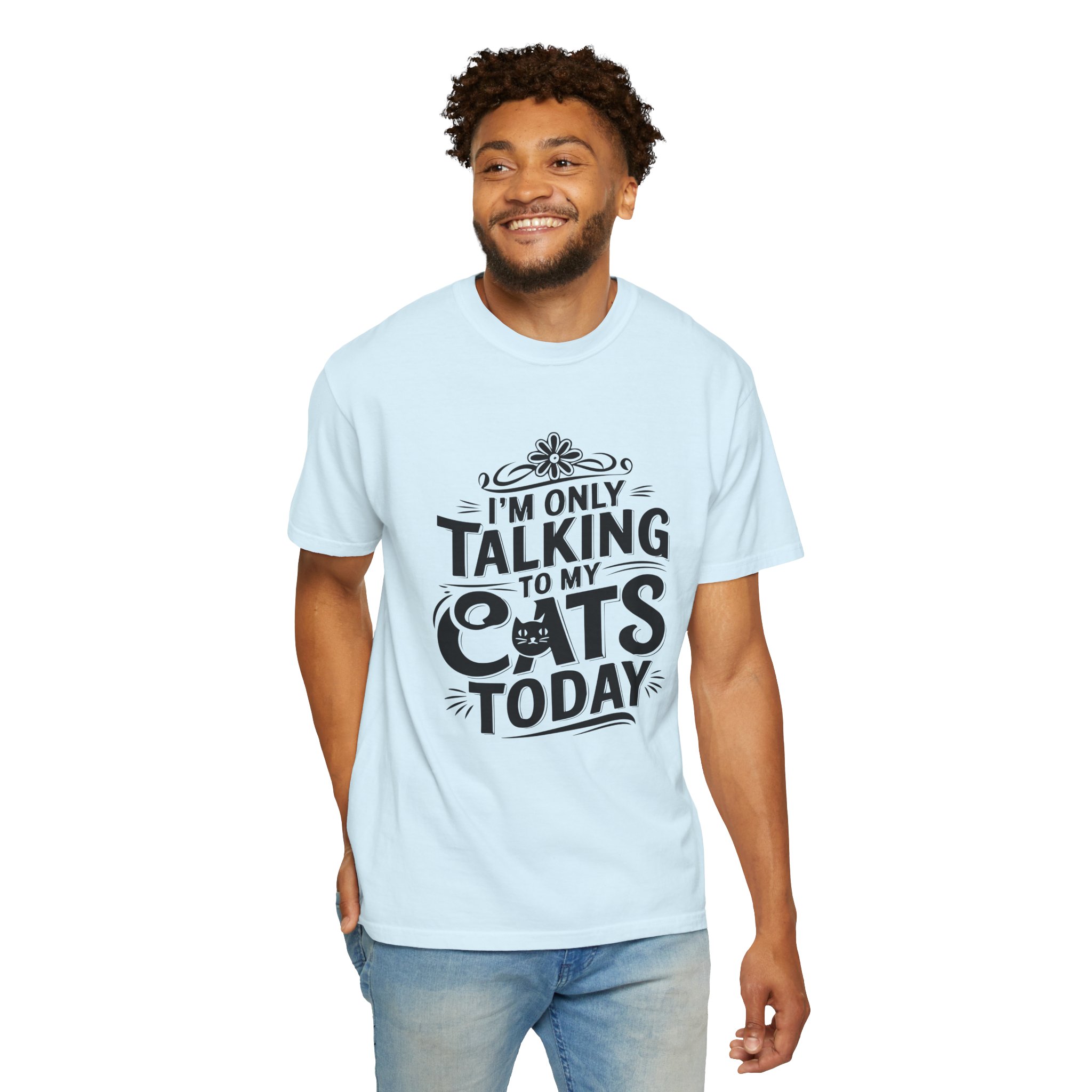 b2 - 5.7 - I’m Only Talking to My Cats Today T-Shirt – Funny Cat Lover Graphic Tee for Introvert Humor & Cozy Pet Lover Vibes. - Image 46