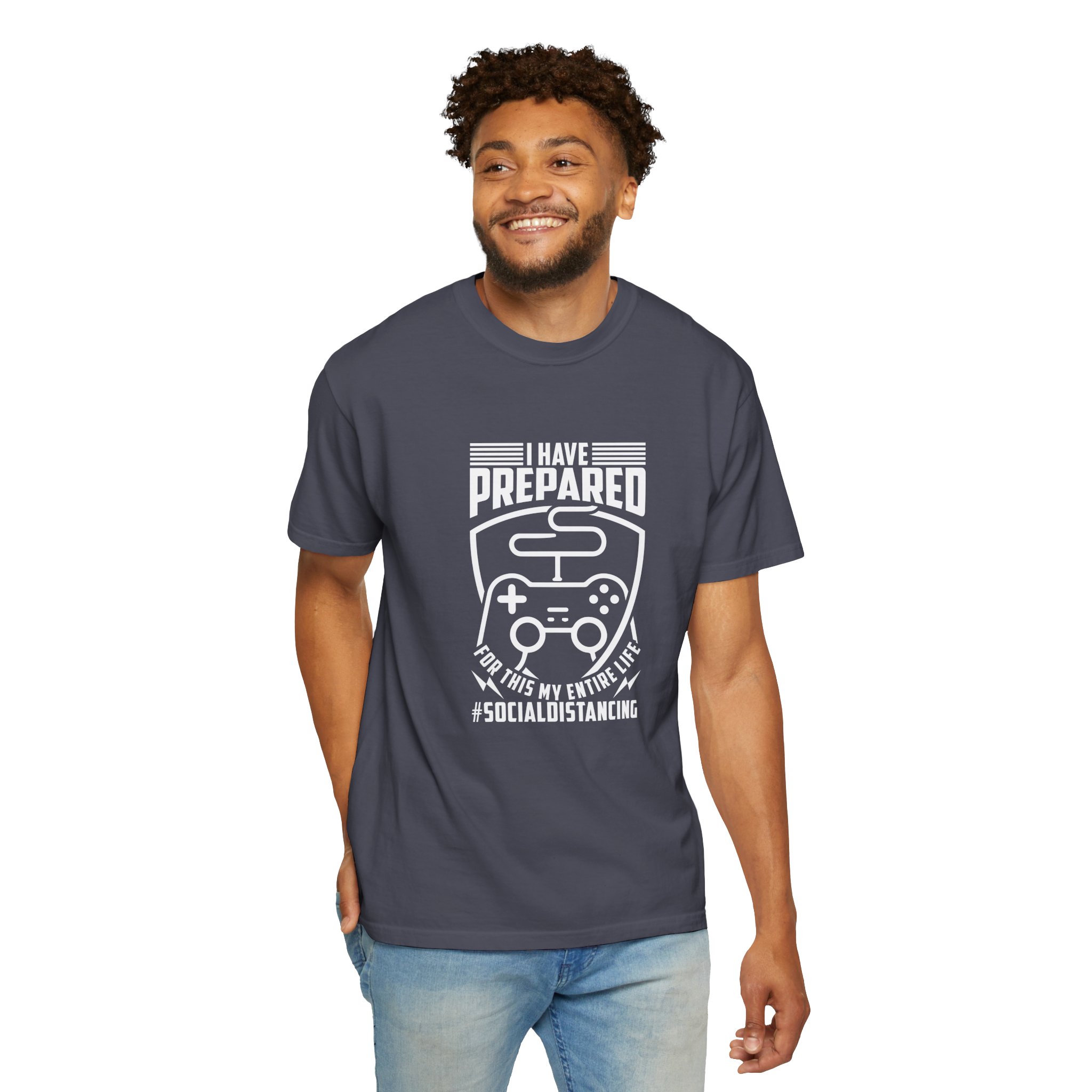Gaming Social Distancing T-Shirt, Funny Gamer Tee, Gift for Gamers, Quarantine Humor Shirt, Video Game Apparel. - Image 22